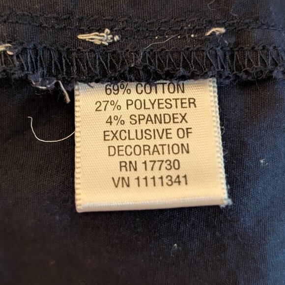 Converse  Blue Button-Up Dress with Adjustable Sleeves and Pockets Size Large - Picture 12 of 13